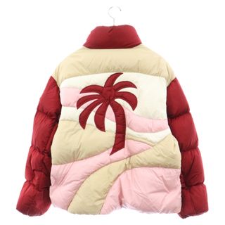 モンクレール(MONCLER)のMONCLER モンクレール 21AW ×Palm Angels PANAMINT GIUBBOTTO パームエンジェルス ロゴワッペン バックツリージップアップ ダウンジャケット G209L1A00013 M1363 レッド(ダウンジャケット)