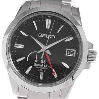 セイコー(SEIKO)のセイコー SEIKO SBGE013/9R66-0AE0 グランドセイコー GMT パワーリザーブ デイト スプリングドライブ メンズ 良品 メーカーOH済み_799811(腕時計(アナログ))