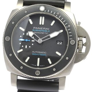 パネライ(PANERAI)のパネライ PANERAI PAM01389 ルミノール1950 サブマーシブル アマグネティック3デイズ チタニオ 自動巻き メンズ 美品 箱保証書付き_810984(腕時計(アナログ))