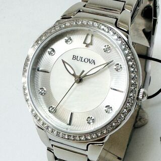Bulova - 新品【高級時計 ブローバ】Bulova レディース クリスタル アナログ 腕時計