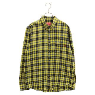 シュプリーム(Supreme)のSUPREME シュプリーム 16AW Tartan Plaid Flannel Shirt タータンチェック ボタン長袖シャツ イエロー(シャツ)