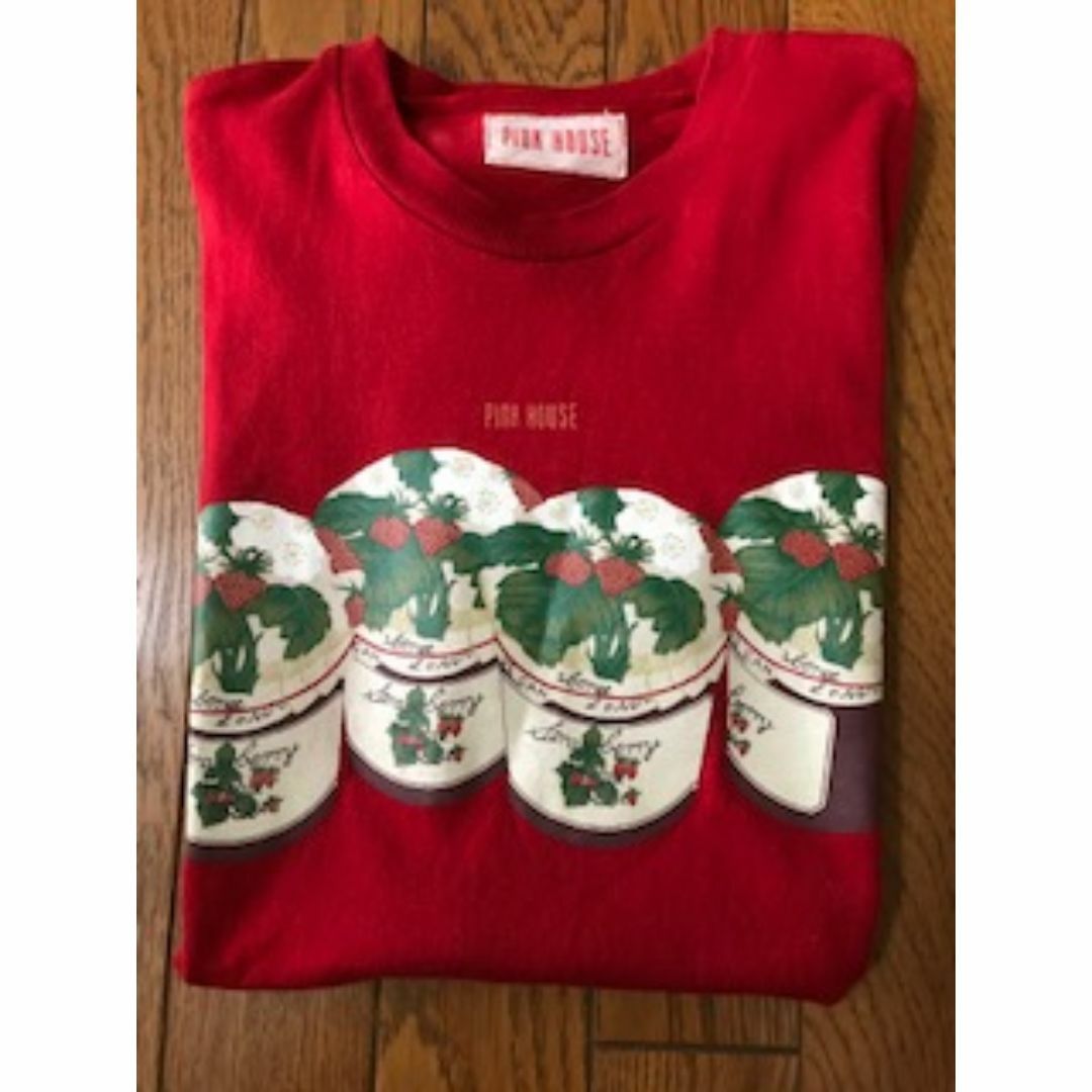 PINK HOUSE - ピンクハウス PINKHOUSE いちごジャム瓶 Tシャツ PINK HOUSE - ピンクハウス PINKHOUSE いちごジャム瓶 Tシャツ