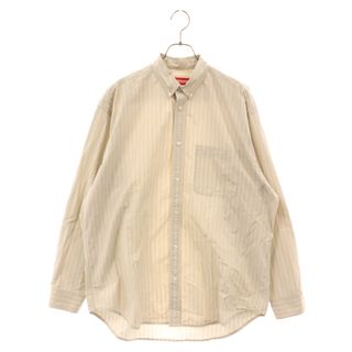 シュプリーム(Supreme)のSUPREME シュプリーム 23AW Stripe L/S Shirt ストライプ 長袖シャツ ベージュ(シャツ)