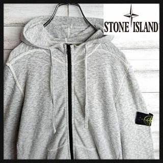 ストーンアイランド(STONE ISLAND)の【最高デザイン】 ストーンアイランド ジップパーカー ワッペン 勲章 刺繍 S(パーカー)