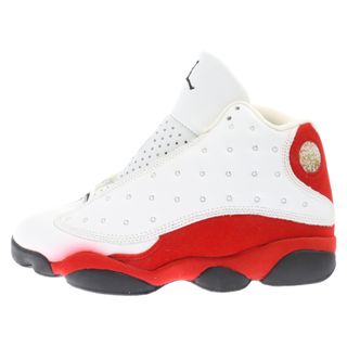 ナイキ(NIKE)のNIKE ナイキ 【観賞用】98年製 AIR JORDAN13 エアジョーダン13 チェリー ハイカットスニーカー ホワイト/レッド 136002-101 US8.5(スニーカー)