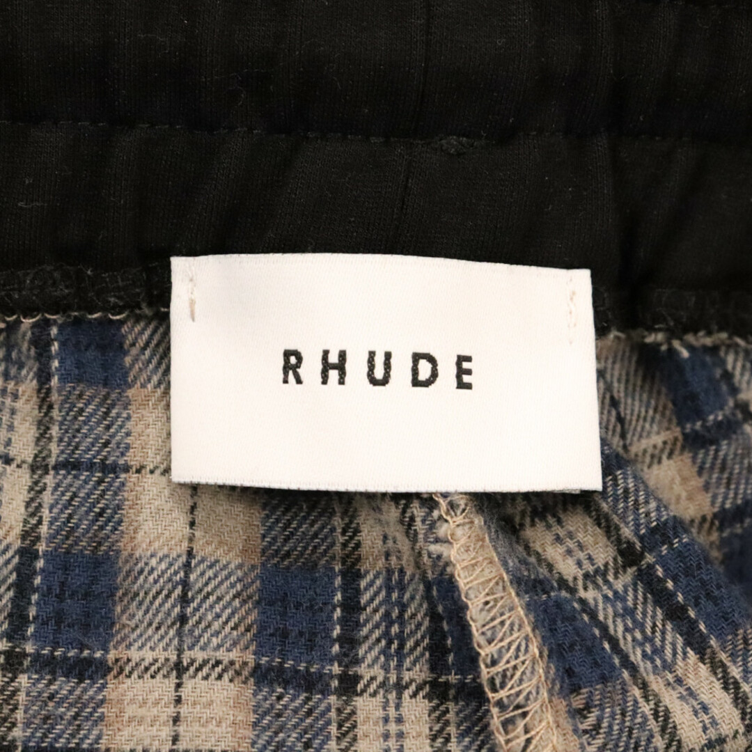 RHUDE ルード ギンガムチェック レーヨンパンツ ドローコード サイドライン マルチ メンズのパンツ(その他)の商品写真