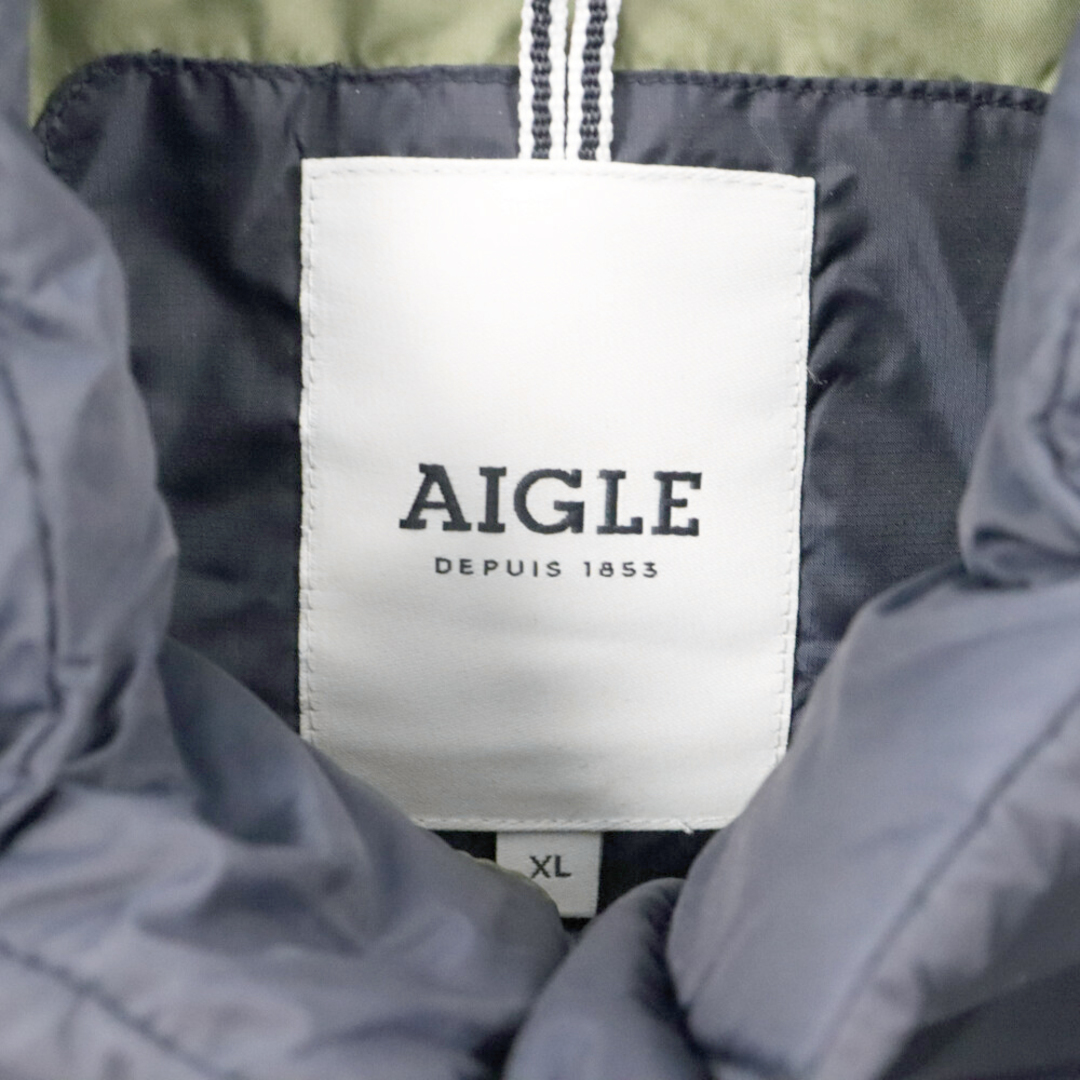 AIGLE(エーグル)のAIGLE エーグル キルティング ジップアップ ダウンジャケット ZBHJ617 ネイビー メンズのジャケット/アウター(ダウンジャケット)の商品写真