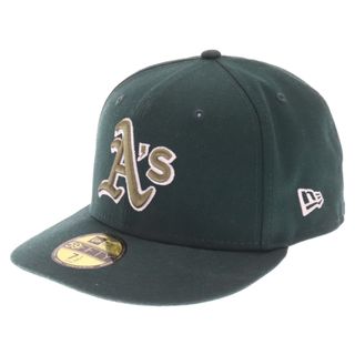 ニューエラー(NEW ERA)のNEW ERA ニューエラ OAKLAND ATHLETICS 59FIFTY FITTED HAT オークランドアスレチックス ベースボールキャップ 帽子 グリーン(キャップ)