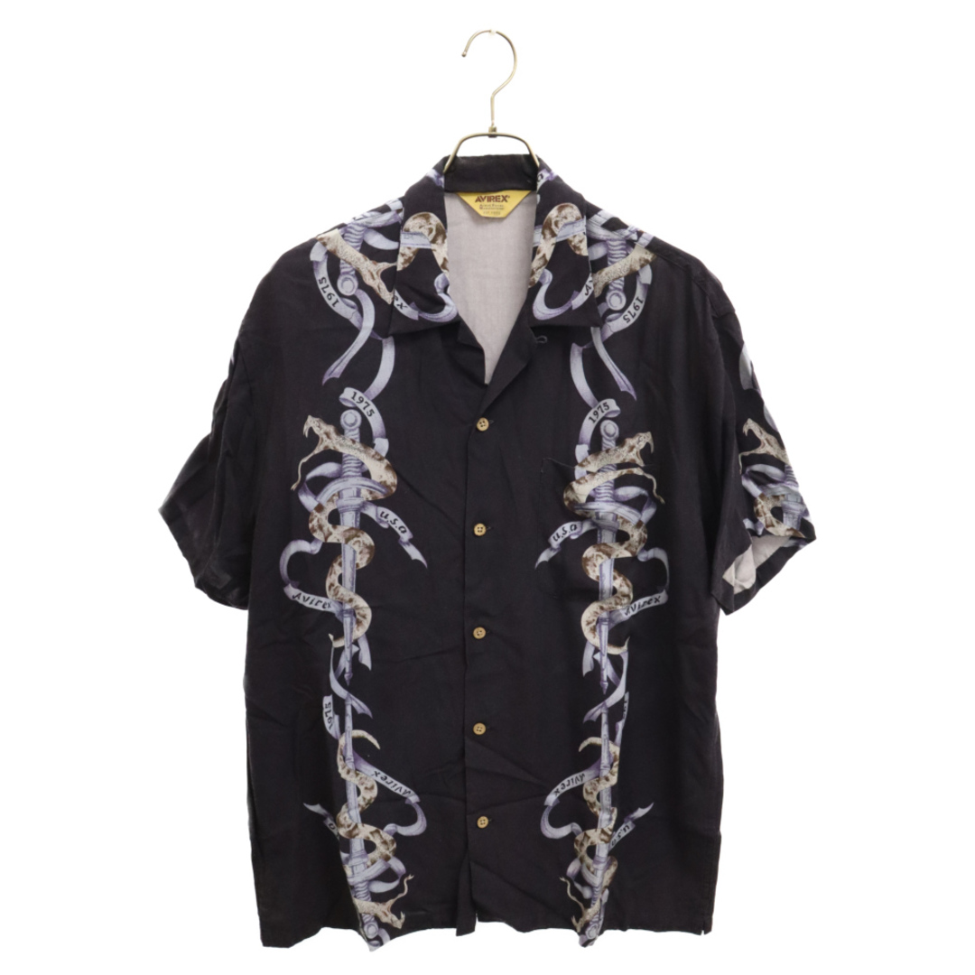 AVIREX(アヴィレックス)のAVIREX アヴィレックス HAWAIIAN SHIRT BATTLE SNAKE 6105122 半袖オープンカラーシャツ メンズのトップス(シャツ)の商品写真