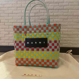 マルニ(Marni)のMARNI flower cafe Market bag(かごバッグ/ストローバッグ)