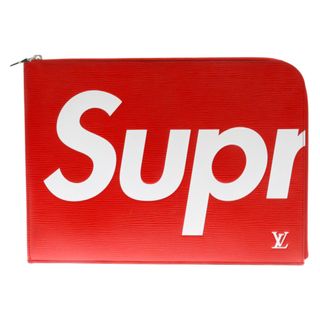 シュプリーム(Supreme)のSUPREME シュプリーム 17AW×LOUIS VUITTON ルイヴィトン エピ ポシェット・ジュールGM クラッチバッグ レッド M67754(セカンドバッグ/クラッチバッグ)