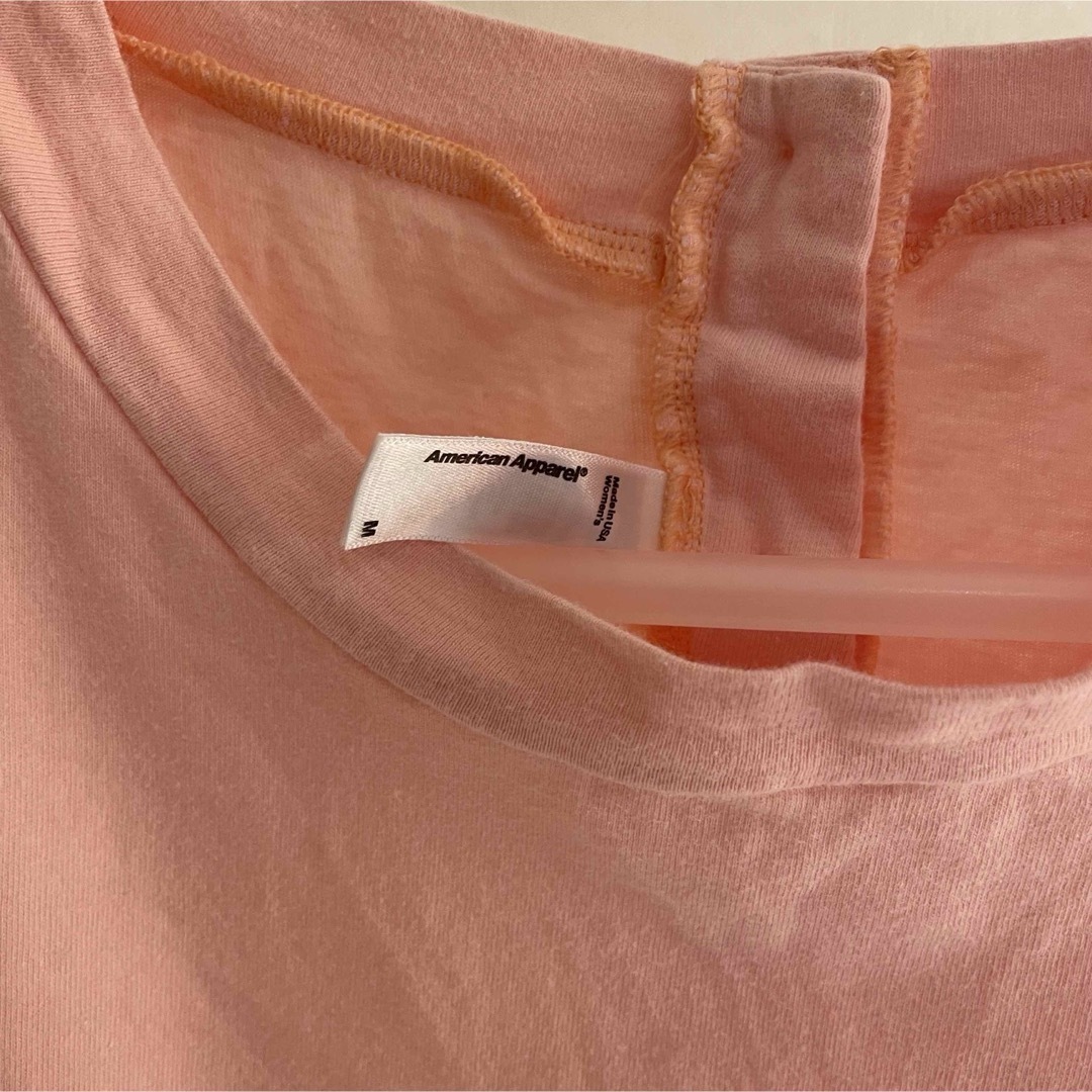 American Apparel(アメリカンアパレル)のAmerican apparel  アメアパ　半袖ロンパース　ピンク レディースのパンツ(オールインワン)の商品写真