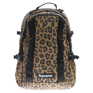 シュプリーム(Supreme)のSUPREME シュプリーム 20AW Leopard Backpack Bag レオパード ボックスロゴ バックパック リュック ベージュ(バッグパック/リュック)