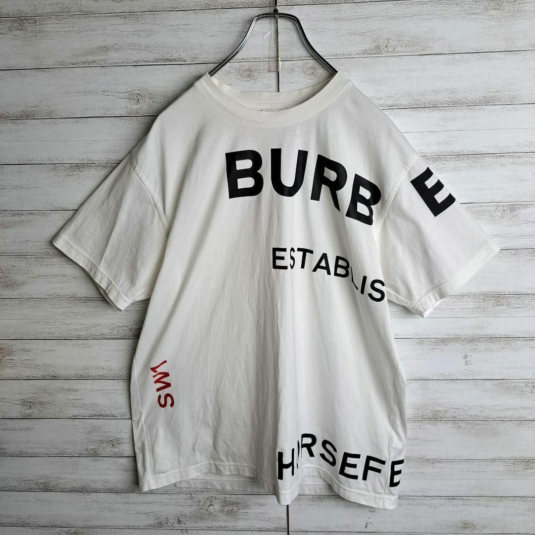 BURBERRY(バーバリー)の【人気デザイン】バーバリー Tシャツ ロゴ ホースフェリー オーバーサイズ メンズのトップス(Tシャツ/カットソー(半袖/袖なし))の商品写真