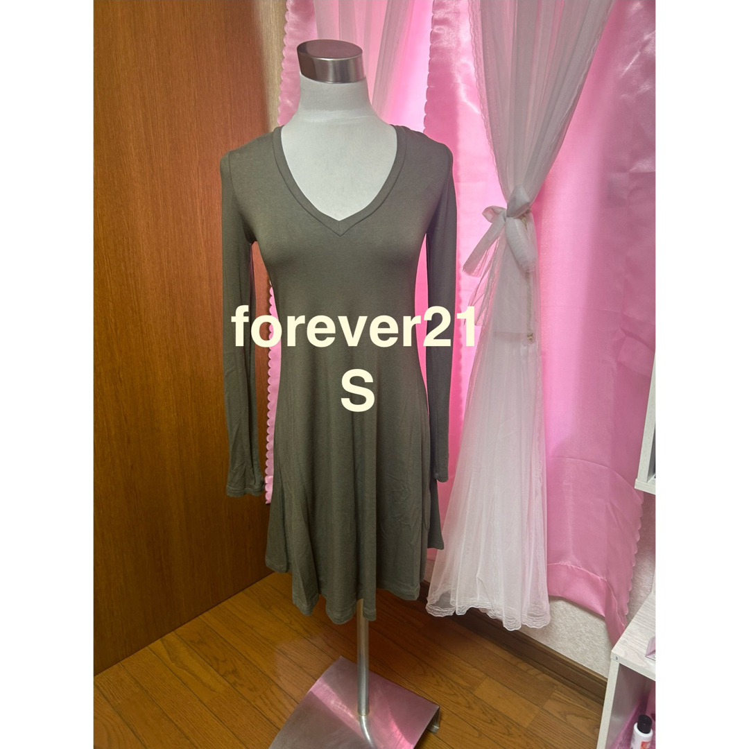 FOREVER 21(フォーエバートゥエンティーワン)の美品★ミニワンピ★チュニック★ストレッチ レディースのワンピース(ミニワンピース)の商品写真