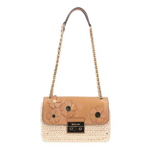 マイケルコース(Michael Kors)のマイケルコース SLOAN ショルダーバッグ コットン ベージュ レディース Michael Kors  中古(ショルダーバッグ)