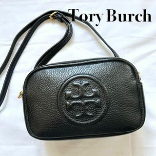 ✨極美品✨Tory Burch 　ショルダーバッグ　レザー　ブラック　ボンベ