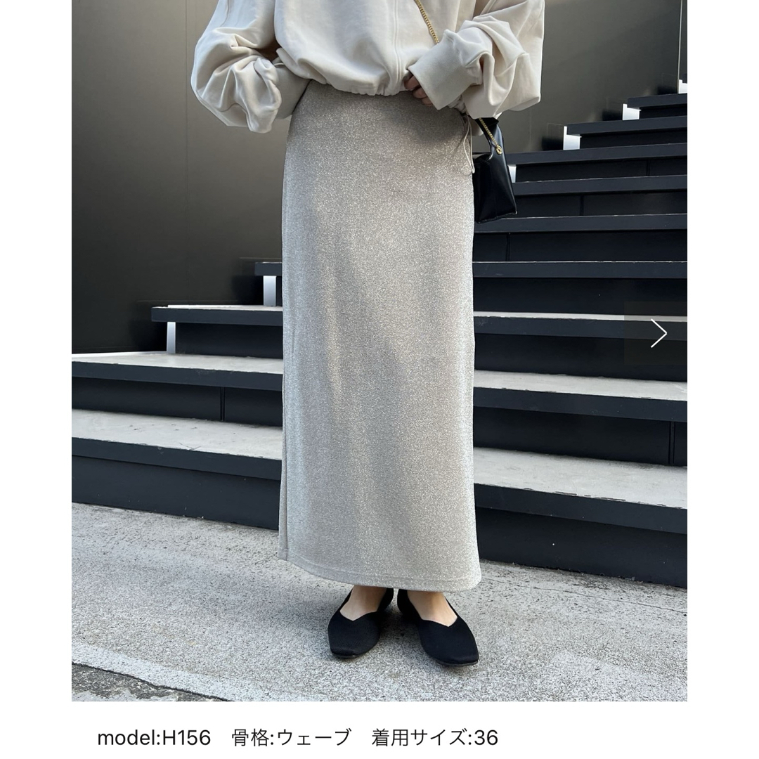 CAPRICIEUX LE'MAGE - capricieux le'mage ラメスカート 36の CAPRICIEUX LE'MAGE - capricieux le'mage ラメスカート 36の