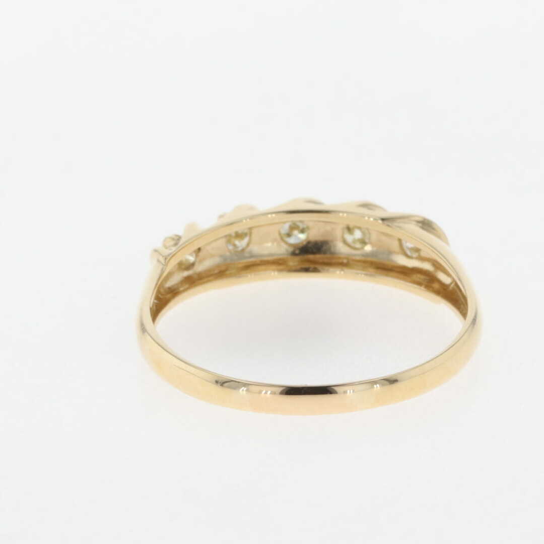 メレダイヤ デザインリング 15号 K18 【中古】 レディースのアクセサリー(リング(指輪))の商品写真