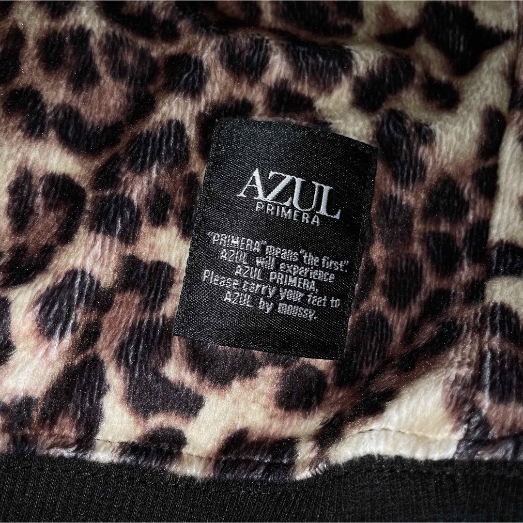 AZUL by moussy(アズールバイマウジー)のAZUL ヒョウ柄パーカー レディースのトップス(パーカー)の商品写真