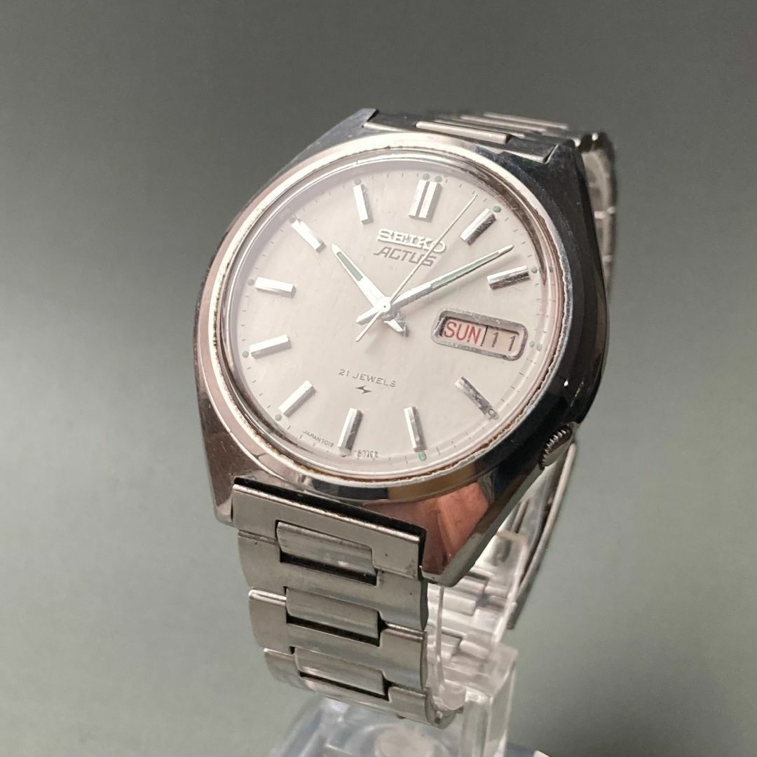 SEIKO(セイコー)の【動作品】セイコー アクタス アンティーク 腕時計 1977年 自動巻き メンズ メンズの時計(腕時計(アナログ))の商品写真