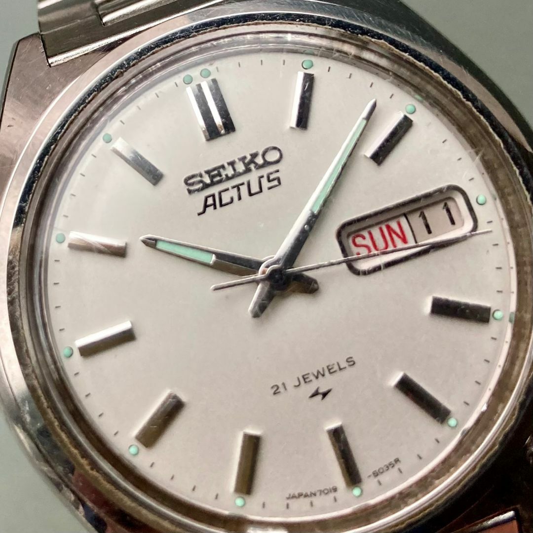 SEIKO(セイコー)の【動作品】セイコー アクタス アンティーク 腕時計 1977年 自動巻き メンズ メンズの時計(腕時計(アナログ))の商品写真