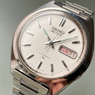 セイコー(SEIKO)の【動作品】セイコー アクタス アンティーク 腕時計 1977年 自動巻き メンズ(腕時計(アナログ))