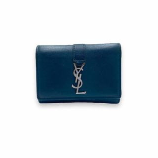 サンローラン(Saint Laurent)のSAINT LAURENT 6連キーケース YSLロゴ レザー ブルー(キーケース)