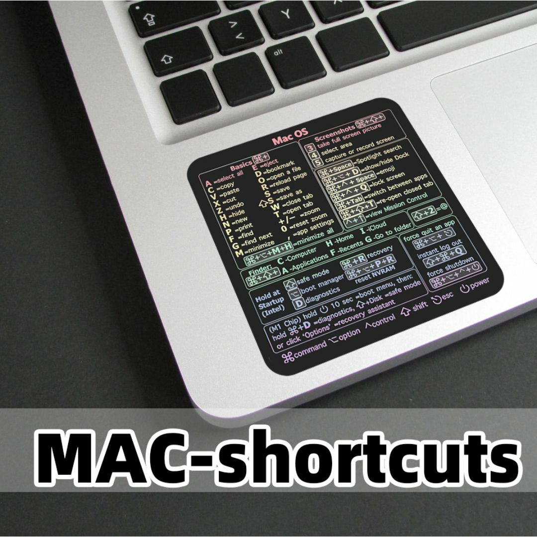 Mac (Apple)(マック)の【新品】MacBookショートカットキーステッカーシール【620010MA】 スマホ/家電/カメラのPC/タブレット(その他)の商品写真