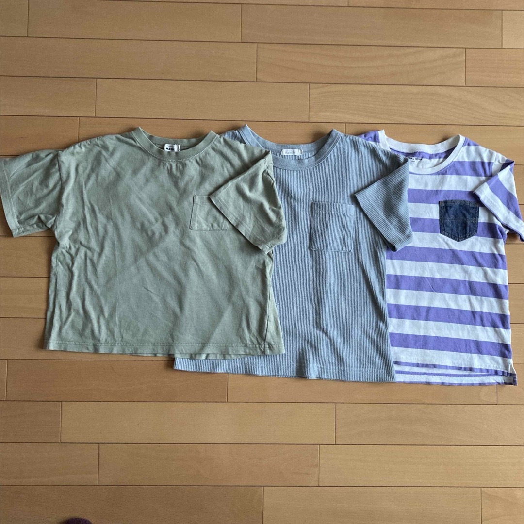 GLOBAL WORK(グローバルワーク)の半袖Tシャツ　130サイズ×3枚 キッズ/ベビー/マタニティのキッズ服男の子用(90cm~)(Tシャツ/カットソー)の商品写真