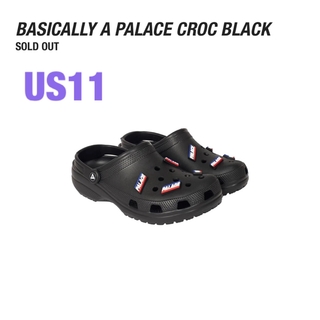 PALACE - Palace × Crocs Classic Clog "Black" 29cm