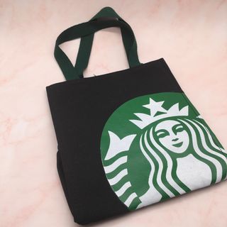 スターバックス(Starbucks)の新品未使用 スターバックス　レディース　キャンパス　トートバッグ　ブラック(トートバッグ)