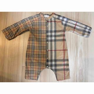 バーバリー(BURBERRY)の美品　バーバリー　ロンパース　春夏　12M(ロンパース)