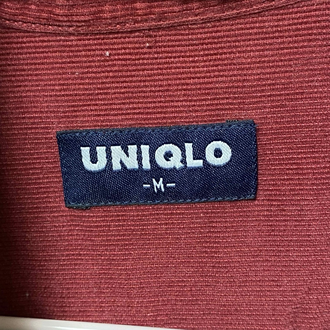 UNIQLO(ユニクロ)の美品★UNIQLO ユニクロ コーデュロイ シャツ 長袖 ブラウス M レッド系 メンズのトップス(シャツ)の商品写真