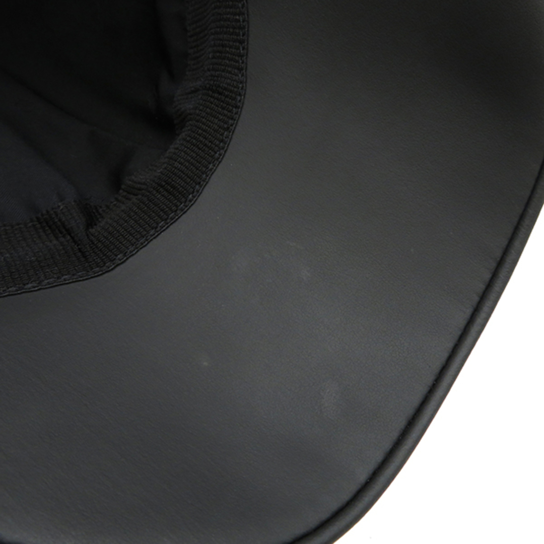 LOUIS VUITTON(ルイヴィトン)のルイヴィトン LOUIS VUITTON キャップ モノグラム シャドウ モノグラム シャドウレザー ブラック 58 シルバー金具 黒 帽子  M76580 AL5202【中古】 メンズの帽子(キャップ)の商品写真
