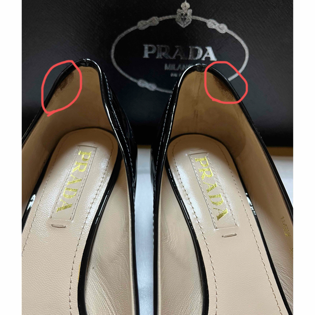 PRADA(プラダ)のPRADA パンプス　黒リボン レディースの靴/シューズ(ハイヒール/パンプス)の商品写真