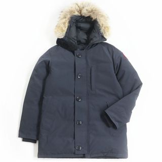 カナダグース(CANADA GOOSE)の美品□CANADA GOOSE/カナダグース 3438JM JASPER/ジャスパー ファーフーデッド WZIP ダウンジャケット/コート ネイビー M カナダ製 正規品(ダウンジャケット)