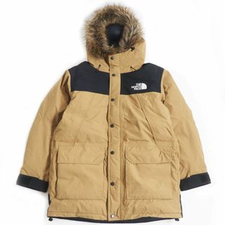 ザノースフェイス(THE NORTH FACE)の未使用品□ザ・ノースフェイス ND91935 Mountain Down Coat GORE-TEX ファーフード マウンテンダウンコート ユーティリティブラウン L 正規(ダウンジャケット)