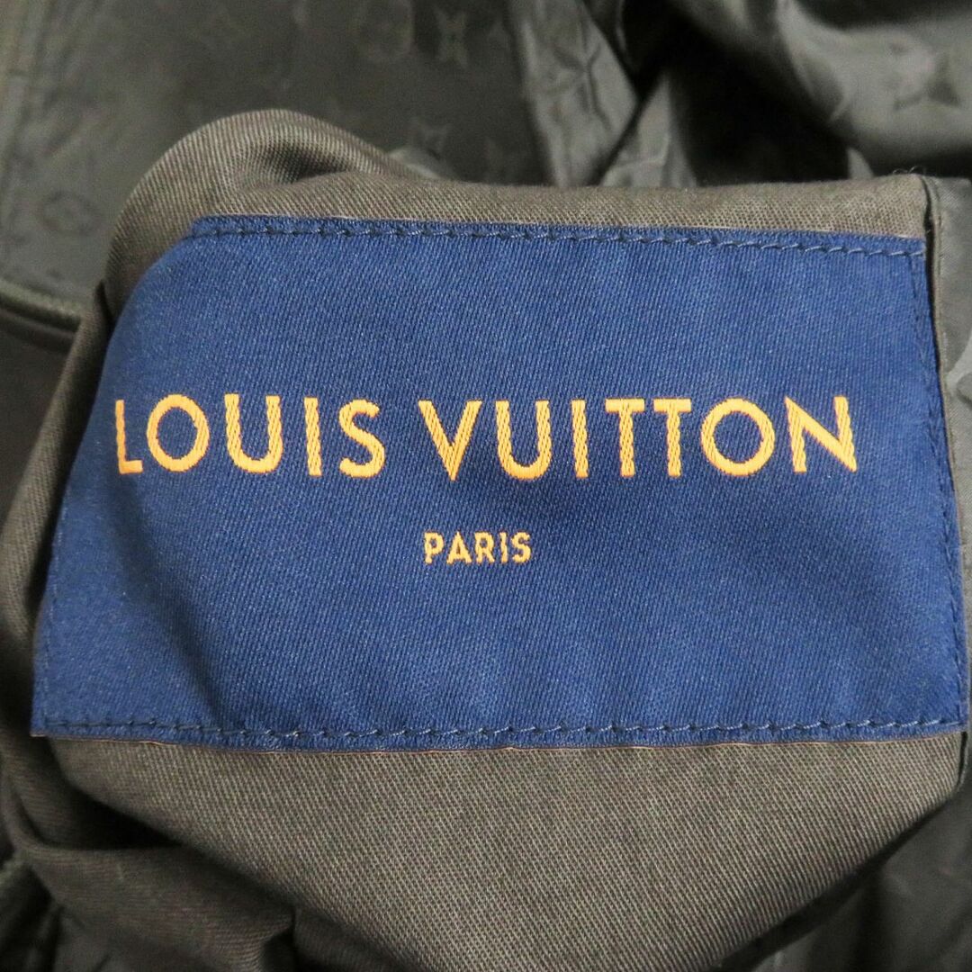 LOUIS VUITTON(ルイヴィトン)の美品□23SS ルイヴィトン モノグラム ロゴプレート レザー×ナイロン リバーシブル ブルゾンジャケット ダークブラウン 48 伊製 正規品 メンズのジャケット/アウター(ブルゾン)の商品写真