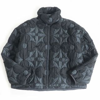 ルイヴィトン(LOUIS VUITTON)の未使用品□20AW LOUIS VUITTON/ルイヴィトン モノグラムフラワー キルテッドブルゾン グレー系 52 イタリア製 正規(ダウンジャケット)