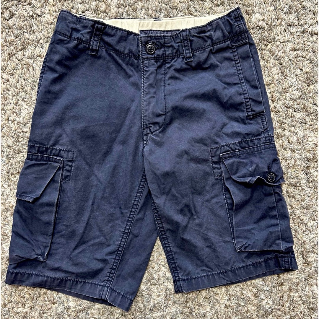 GAP Kids(ギャップキッズ)の最終値下げ★GAP★150★ネイビーカーゴハーフパンツ キッズ/ベビー/マタニティのキッズ服男の子用(90cm~)(パンツ/スパッツ)の商品写真