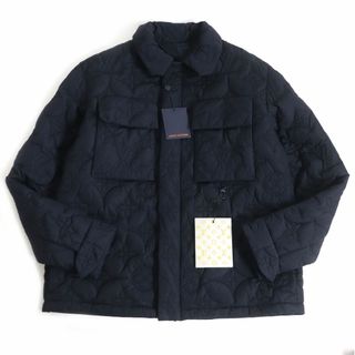 ルイヴィトン(LOUIS VUITTON)の未使用品□22AW LOUIS VUITTON/ルイヴィトン 1A5VAR モノグラム パデッドライトブルゾン/キルティングジャケット ネイビー 54 伊製 正規品(その他)