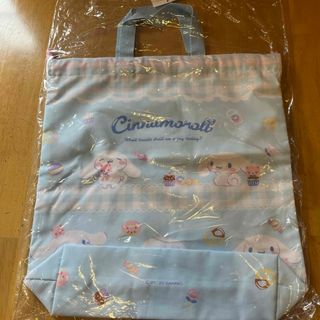 サンリオ★新品シナモロールマチ付きマルチ巾着バッグ★靴入れ体操服入れ(体操着入れ)