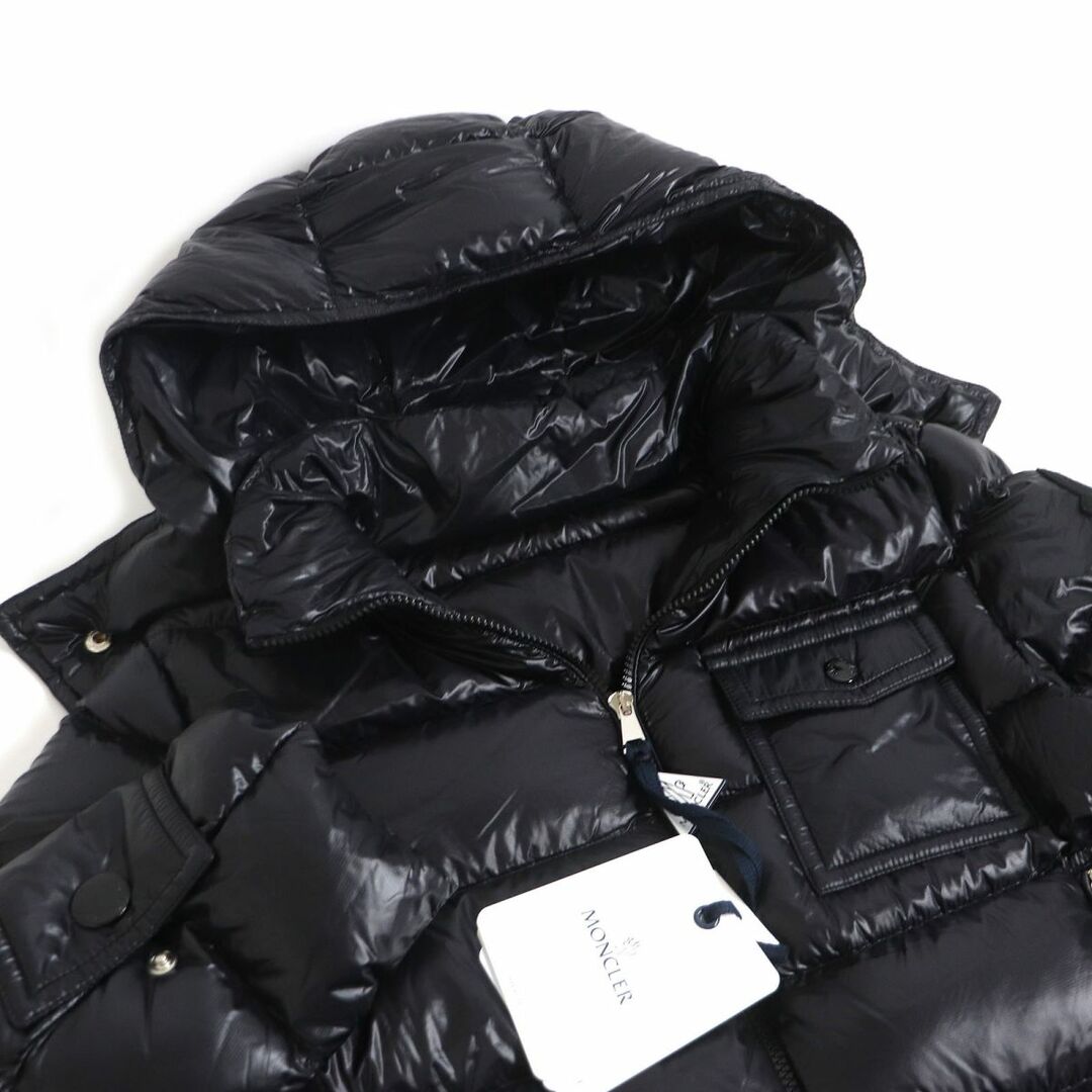 MONCLER(モンクレール)の未使用品□20SS MONCLER/モンクレール TURQUIN GIUBBOTTO WZIP フーデッド ダウンジャケット ブラック 2 正規品 ハンガー付き レディース メンズのジャケット/アウター(ダウンジャケット)の商品写真