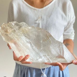 月の女神【セレナイト 原石】SELENITE RAW STONE(置物)