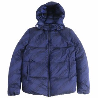 FENDI - 美品□2021年製 FENDI/フェンディ FW1087 AGZJ ズッカ FFロゴ総柄 PUFFY JACKET リバーシブル ダウンジャケット/パフィージャケット 青 46　t15-st30316-267