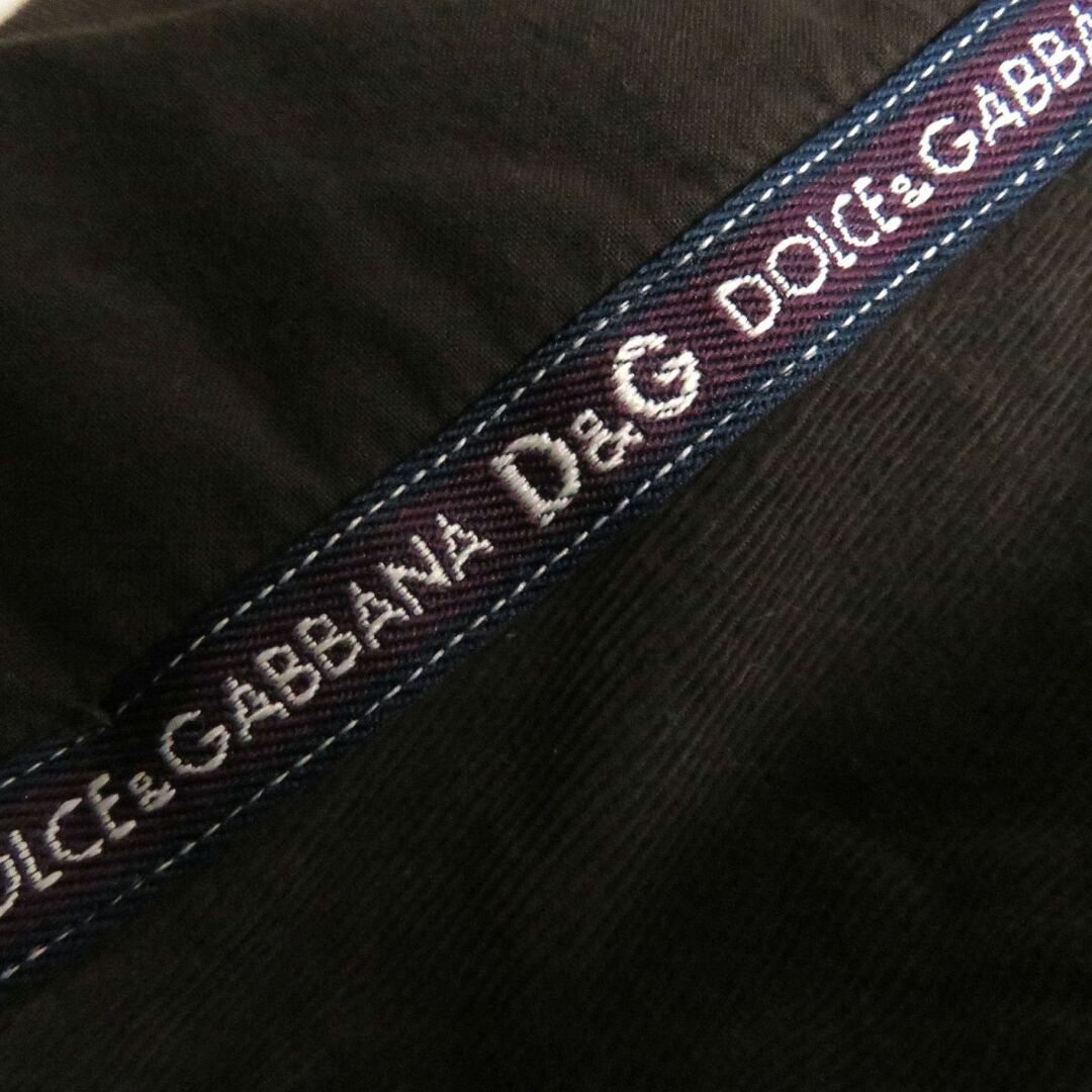 DOLCE&GABBANA(ドルチェアンドガッバーナ)の極美品□黒タグ D＆G ドルチェ＆ガッバーナ JEANIUS MIND NEW VINTAGE ロゴボタン 細畝 コットン100％ シングル コーデュロイジャケット 茶 t13-st30309-94 メンズのジャケット/アウター(テーラードジャケット)の商品写真