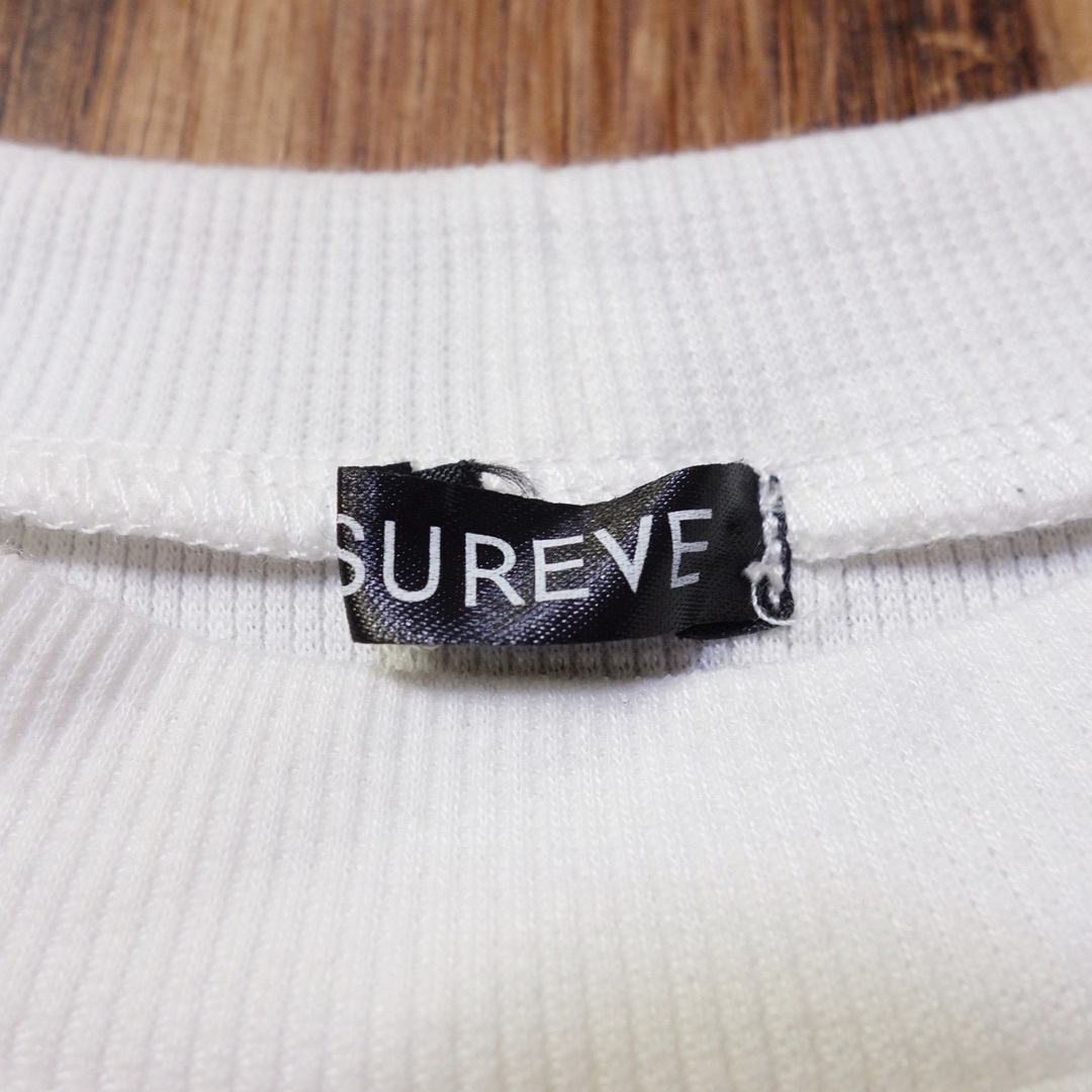 Avail(アベイル)のLサイズ ニットソー アベイル レディース SUREVE しまむら 白 LH9 レディースのトップス(カットソー(半袖/袖なし))の商品写真