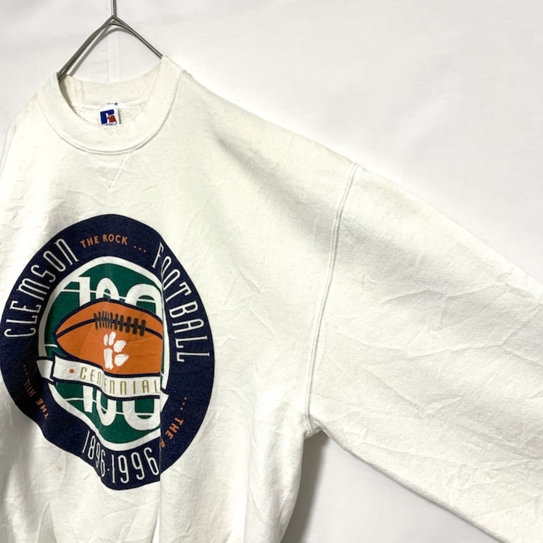 Russell Athletic(ラッセルアスレティック)の90s 古着 ラッセル スウェット フットボール USA製 ゆるダボ XL  メンズのトップス(スウェット)の商品写真