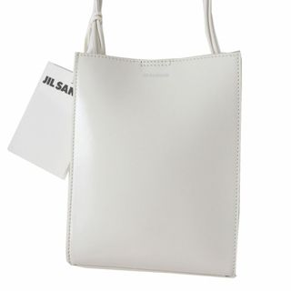 ジルサンダー(Jil Sander)の未使用品◎イタリア製 JIL SANDER ジルサンダー JSPS853173 タングル TANGLE スモール SMALL レザー ショルダーバッグ 白 保管袋・タグ付き(ショルダーバッグ)